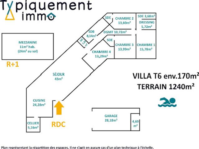 Vente Maison 6 pièces 170 m2 Mondonville