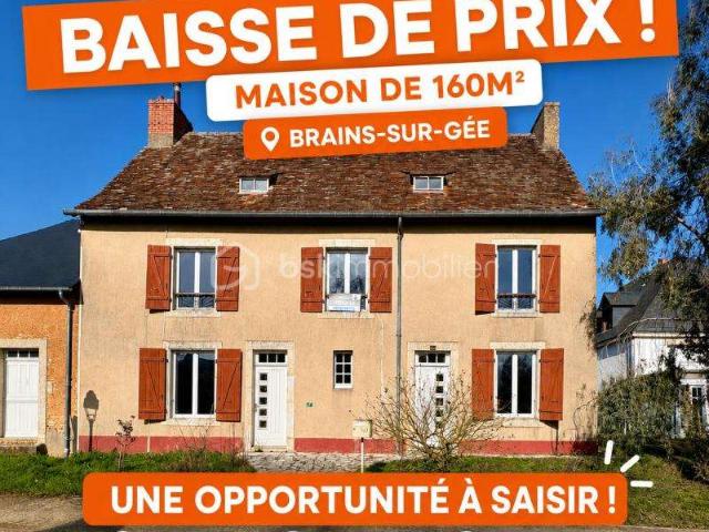 Vente maison 6 pièces Brains sur Gée 72