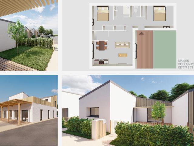 Vente Maison T3 en Village seniors à Saint Julien 22