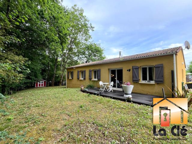 Vente plain pied 4 chambres, garage et jardin boisé 47480. 103m² Pont du Casse