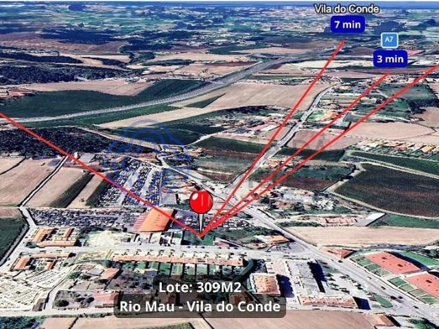 Venda de Lote urbano com 309 m² em Rio Mau, Vila do Conde