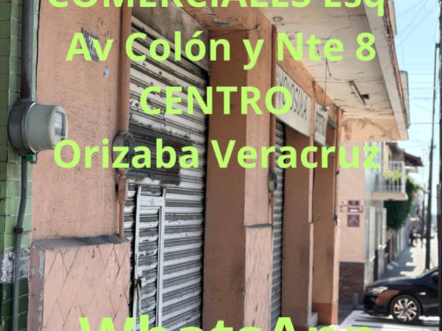 VENDE 4 LOCALES COMERCIALES Esquina Av Colón y Norte 8 CENTRO Orizaba Veracruz Cp94300