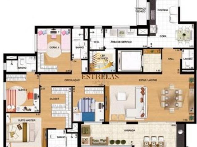 Vende apto, 4 quartos, 2 suítes, 2 vagas de garagem, Ecoville