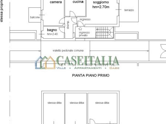 Vendesi quadrilocale a Rosta via Faran, 6