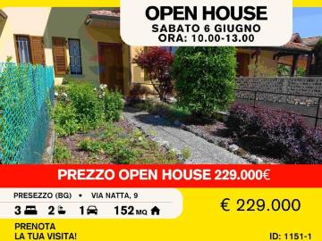 Vendesi villa a schiera a Presezzo via natta, 9