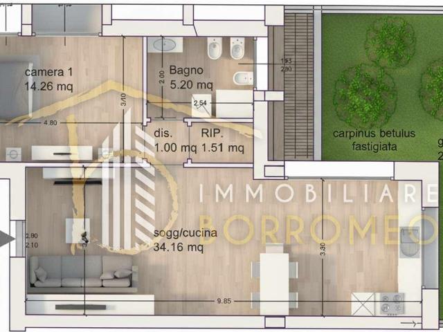 vendita Corso Libertà bilocale 60mq