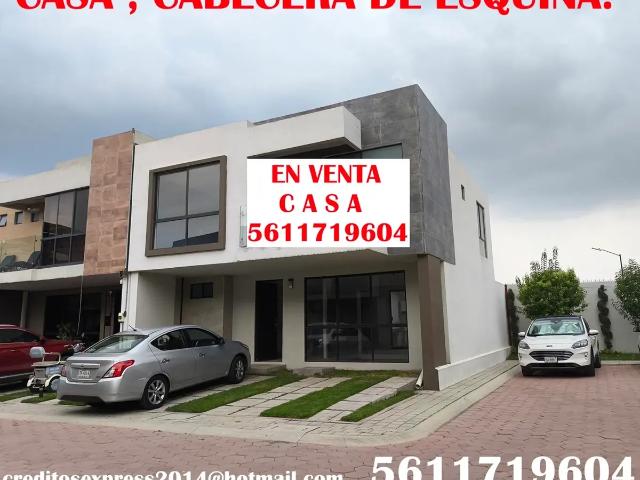 VENDO CASA NUEVA CABECERA DE ESQUINA. 3 RECÁMARAS, 3.5 BAÑOS, 2 ESTACIONAMIENTO, ACEPTO CRÉDITOS