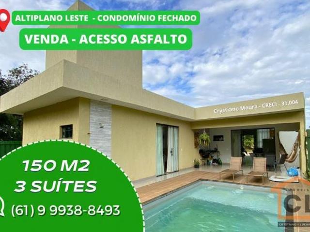 Vendo casa térrea, 3 quartos, 3 suítes, Altiplano Leste Jardim Botânico DF