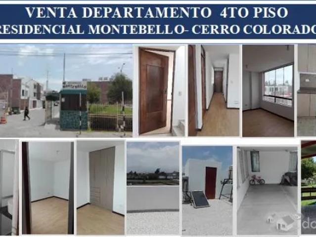 VENDO DEPARTAMENTO – RESIDENCIAL MONTEBELLO – 4TO PISO+AZOTEA+CUARTO LAVANDERIA+COCHERA