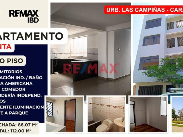 Vendo Departamento Urb Las Campiñas Carabayllo + Ambiente Independiente Con Baño Ideal Para Oficina, Estudio O Alquiler