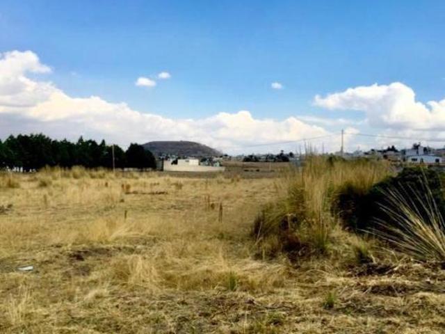 VENDO dos Terrenos campestres en Cacalomacan / Tlacotepec, con vista al volcán