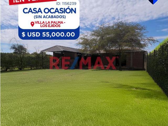 ✔✔Vendo Linda Casa Sin Acabados En Villa La Palma✔✔La Puedes Acabar A Tu Gusto 484 M2
