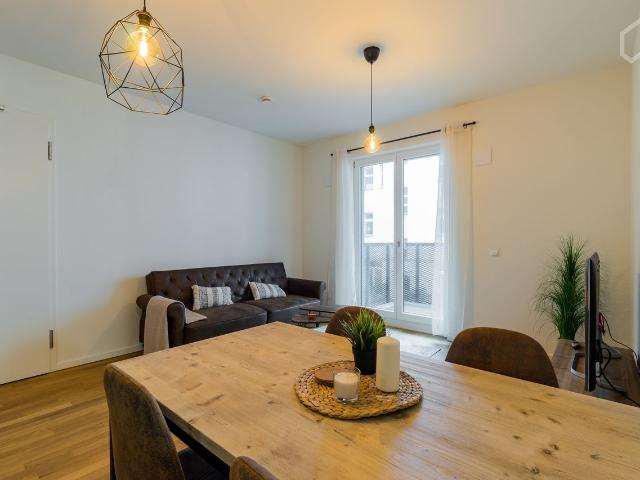 Very modern, stylish brand new 2 room apartment with balcony near Neukölln, Berlin Amsterdam Apartments for Rent