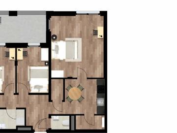 Very bright single bedroom in Lend area