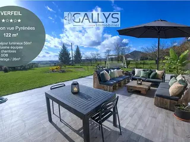 Verfeil 31590 Achat / Vente maison 5 pièces t5 terrasse parking