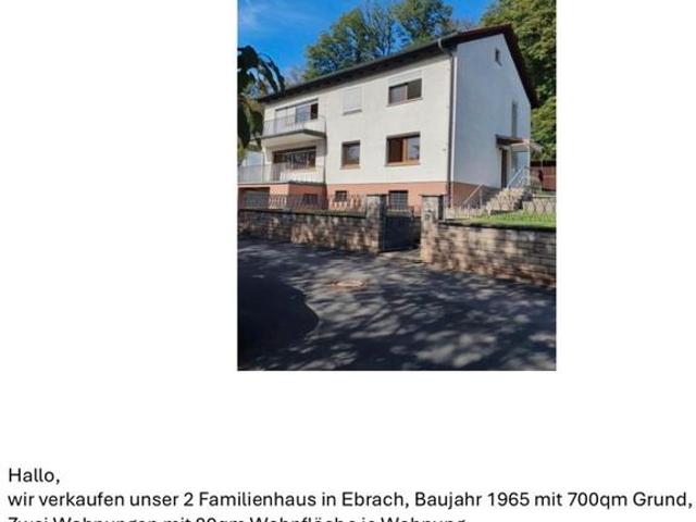 Verkaufsanzeige Ebrach