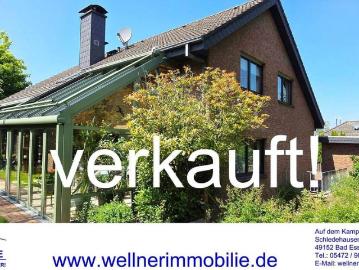 VERKAUFT! IN FAMILIENFREUNDLICHER, ZENTRUMSNAHER LAGE! Solides Wohnhaus mit Einliegerwohnung und Doppelgarage in Bad Essen