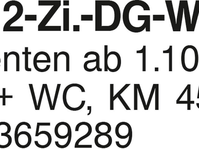 Vermiete 2 Zi. DG Whg 40 m2