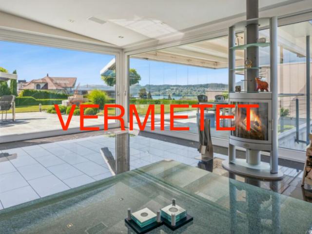 VERMIETET Architektenvilla mit Hallenbad & Seeblick zur Miete
