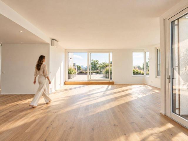 Luxus Penthouse mit 151 m² Terrasse auf Wohnebene & Panoramablick über Wien – vermietet mit € 85.816,84 p.a. bis 2031