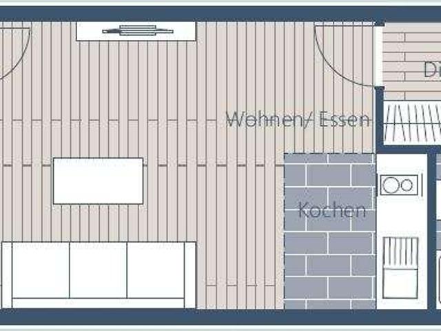 Vermietete 1 Raum ETW mit Loggia in Plagwitz Lindenau