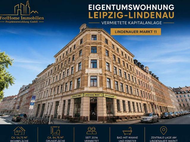 Vermietete 2 Zimmer Eigentumswohnung am Lindenauer Markt!