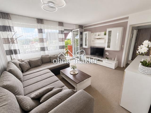 Vermietete 2 Zimmer Wohnung mit Weitblick, Aufzug und Balkon – Kapitalanlage in Traunreut