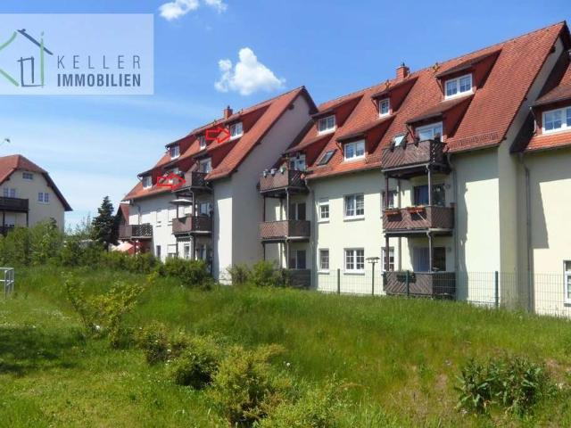 Vermietete 3 R DG Maisonette Whg Balkon, 2 Bäder, TG + Außenstellplatz