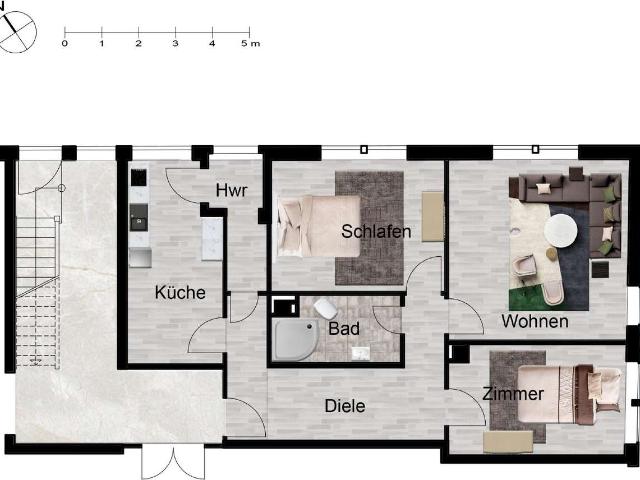 Vermietete 3 Zimmer Wohnung als Kapitalanlage in toller Lage von Schwäbisch Hall