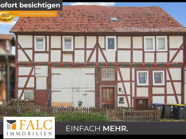 Vermietetes Fachwerkhaus mit ausbaubarer Scheune