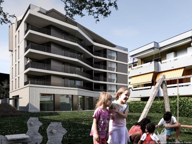 Vermietung – neue Geschäftsräume in Martigny – Projekt Le 15