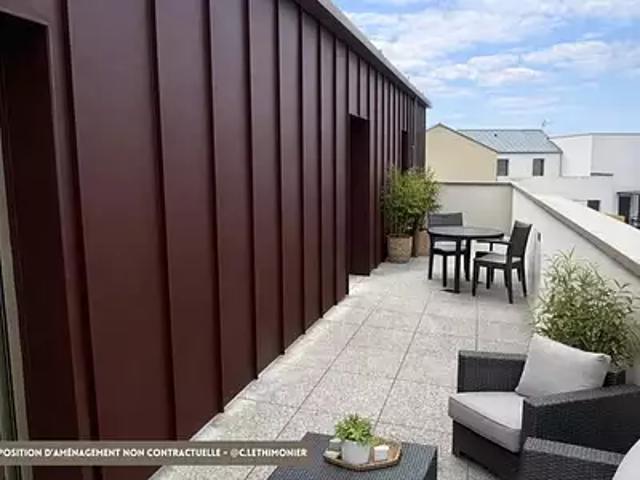 Vern sur Seiche 35770 Achat / Vente appartement 4 pièces t4 au dernier étage terrasse
