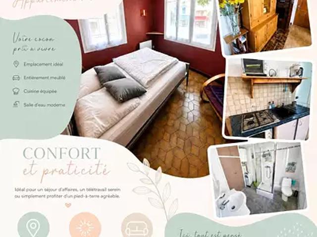 Vernet les Bains 66820 Location appartement 2 pièces t2 au dernier étage