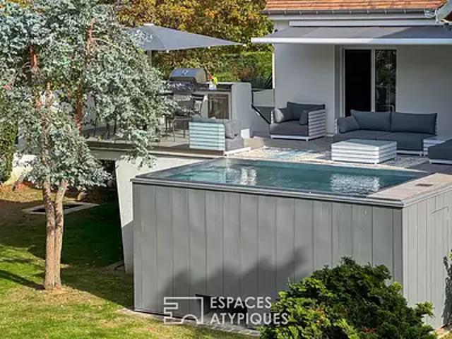 Verneuil sur Seine 78480 Achat / Vente maison 8 pièces t8 au dernier étage piscine
