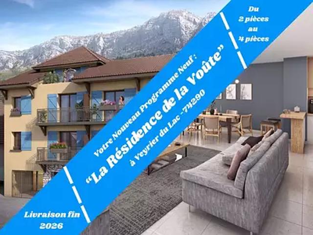 Veyrier du Lac 74290 Achat / Vente appartement 3 pièces t3 terrasse