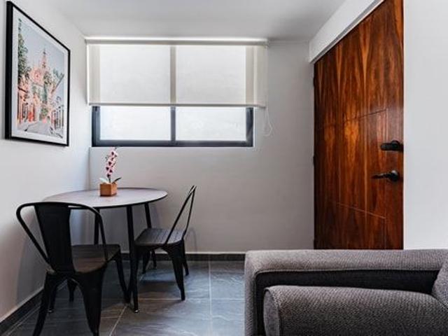 VH | Cálido depa Sta Ma la Ribera 1 BR + gym | 132