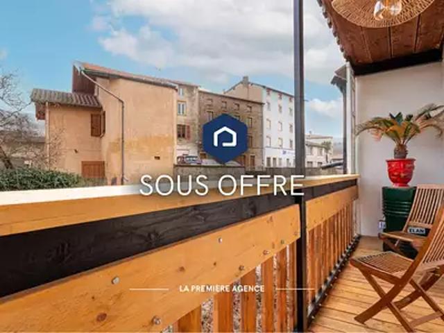 Vindry sur Turdine 69490 Achat / Vente appartement 2 pièces t2 terrasse