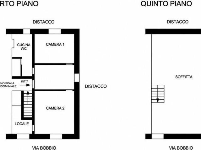 Via Bobbio 64/7 quadrilocale 101mq