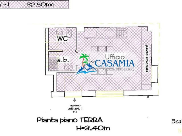 via gramsci monolocale 32mq