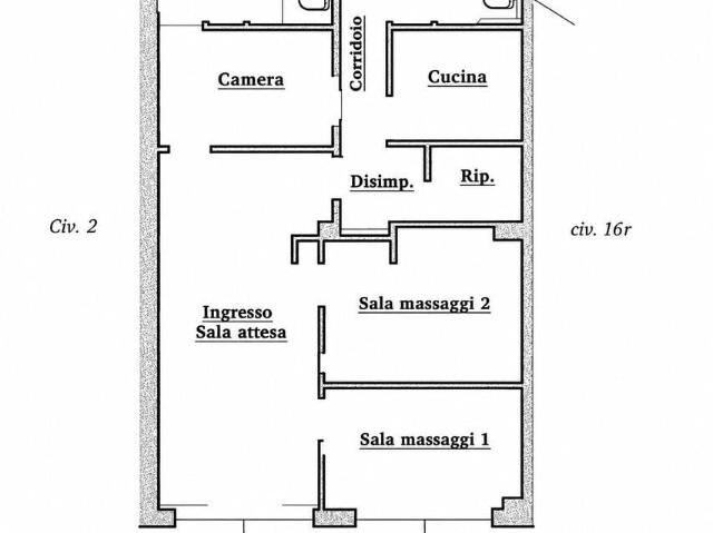 Via Donghi 14A Rosso trilocale 74mq