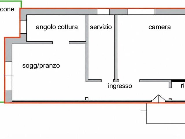 Via Michelangelo 20/15 trilocale 53mq