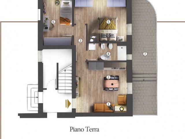 Via Nazario Sauro SAN PIERO A PONTI trilocale 63mq