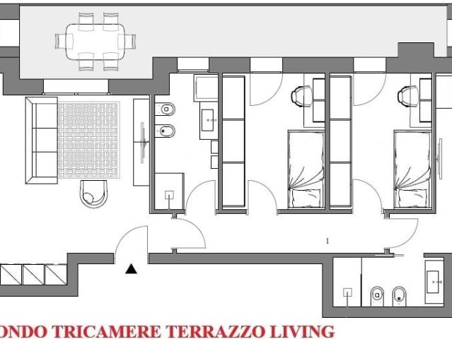 Via San Gaetano quadrilocale 110mq