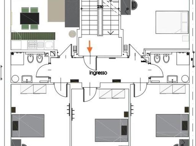 VIA SPANO 14 monolocale 14mq