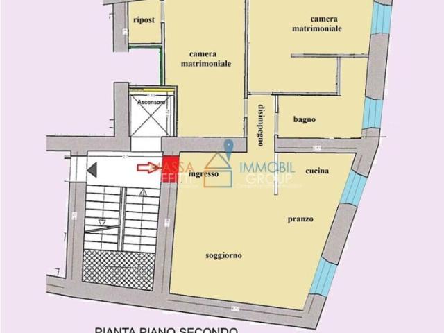 Via Palestro 64 quadrilocale 80mq