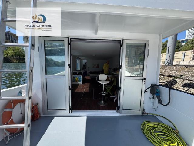 Viager occupé Bateau d'habitation de 80 m2 avec terrasse s. 80m² Paris 16ème
