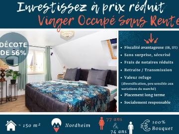 VIAGER OCCUPE SANS RENTE Nordheim 67520 Kochersberg