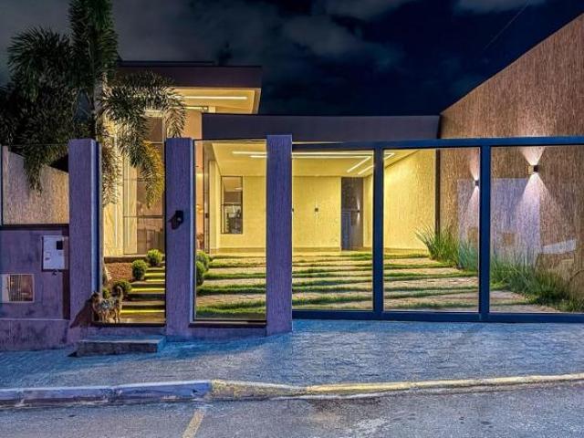 VICENTE PIRES | CONDOMÍNIO CANTO DO SABIÁ | CASA CONTEMPORÂNEA | 4 SUÍTES | PISCINA AQUECIDA