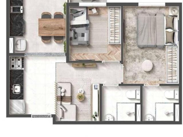 Vida Nova Vila Mascote | Construtora Intregra Urbano | Construção | 42 metros | 02 dormitórios | suí