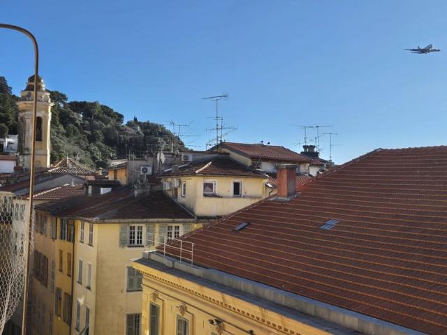 Vieux Nice Préfecture, Rare Appartement 140 m² duplex 5ème étage avec ascenseur balcon terrasse ensoleillé et vue